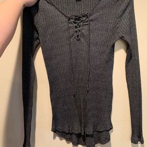 Knitted Rue21 Crisscrossing Top